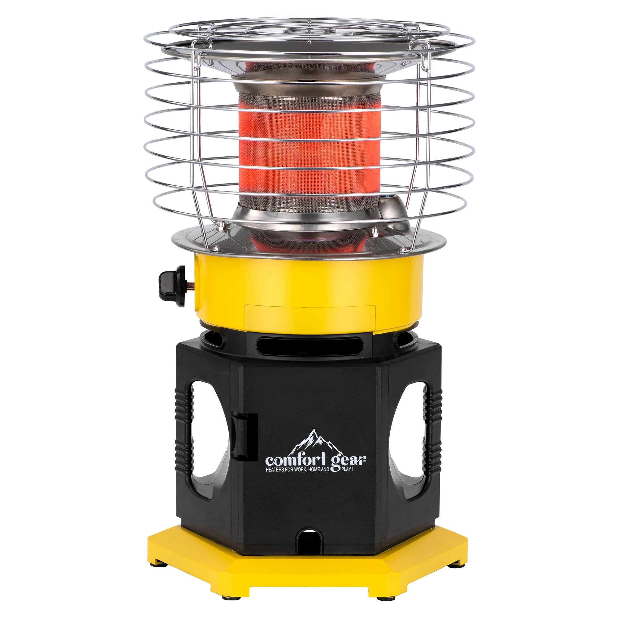 Comfort Gear 360Â° Portable Propane Heater — 18,000 BTUs, Indoor/Outdoor, Adjustable Heat Settings, Model# PPH360-18